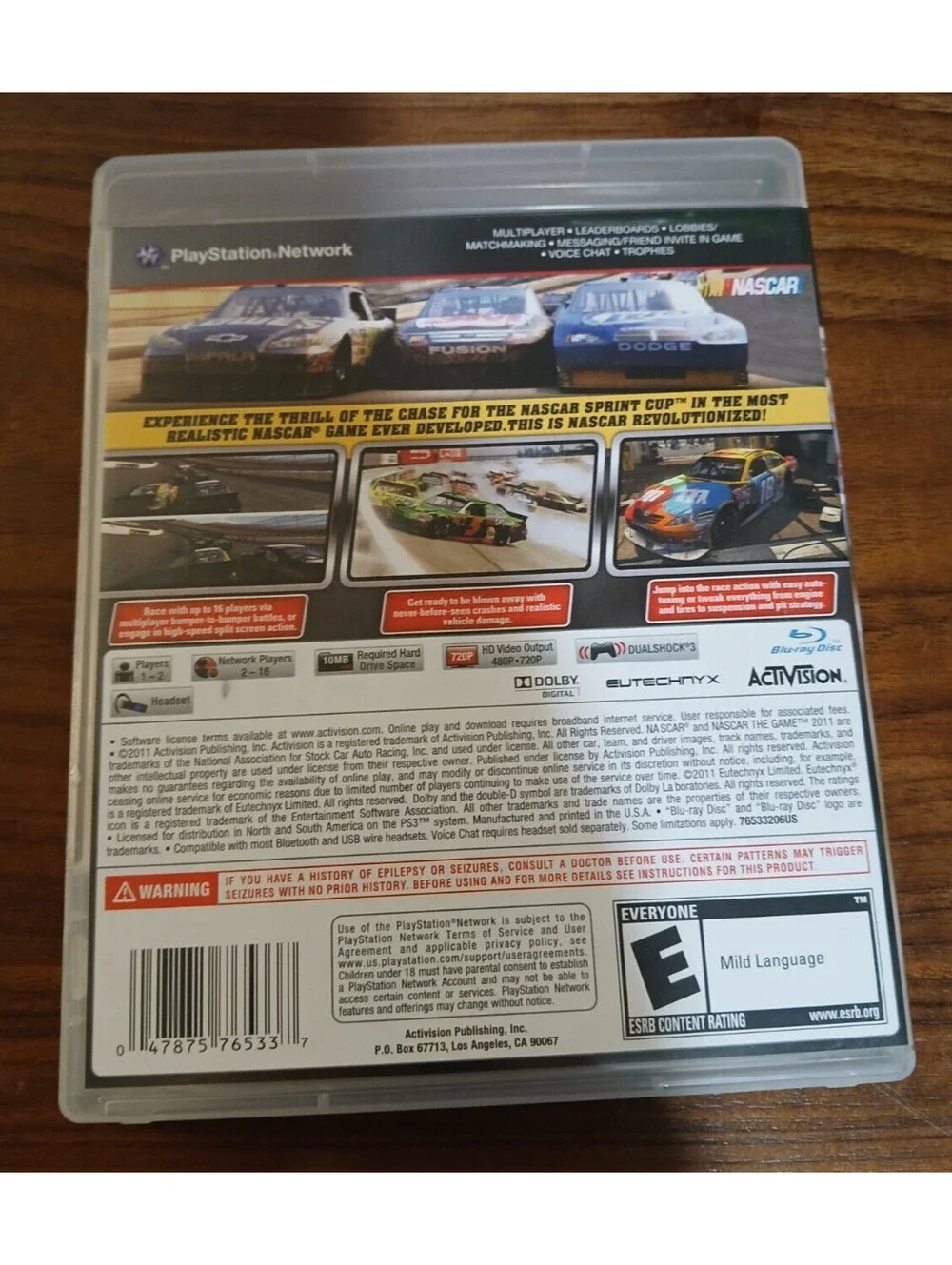 NASCAR The Game 2011 (Sony PlayStation 3, 2011)
